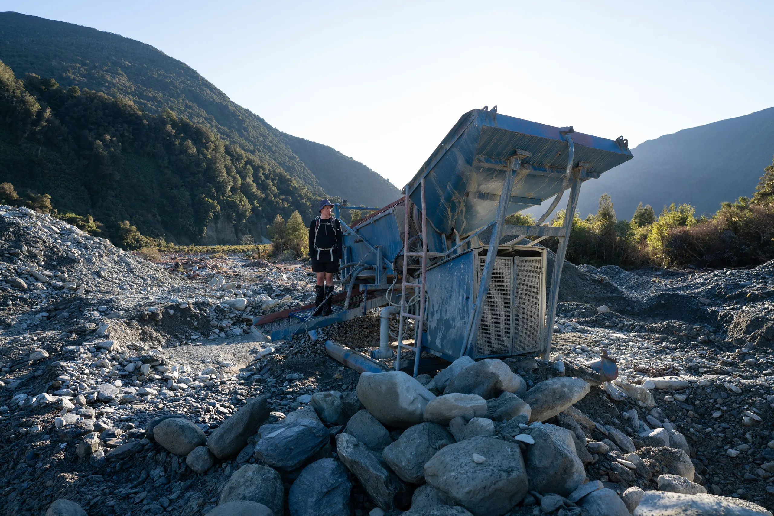 Some interesting goldmining equipment near Dillons Homestead Hut