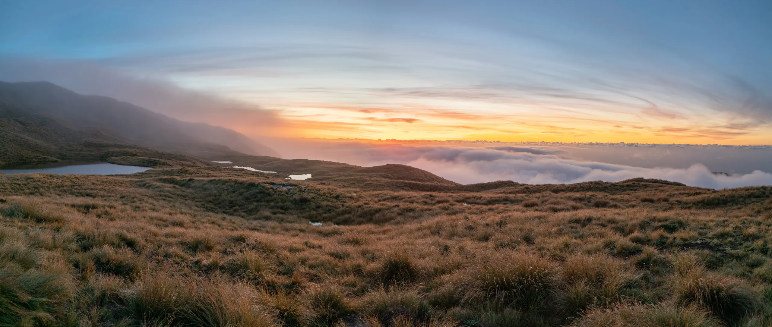 Sunset as viewed from the hut